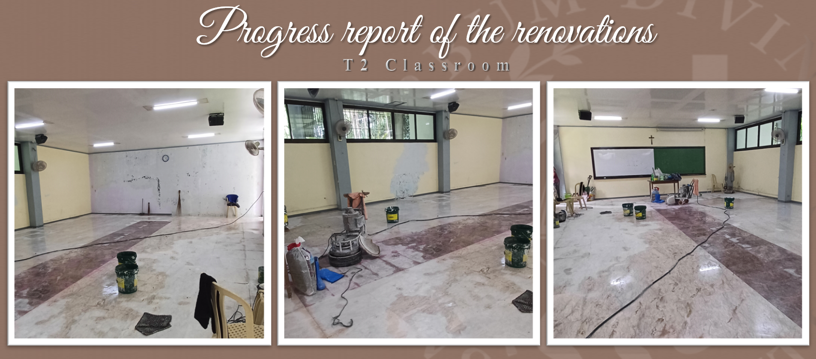 Progress report on the Renovations (T2 Classroom)